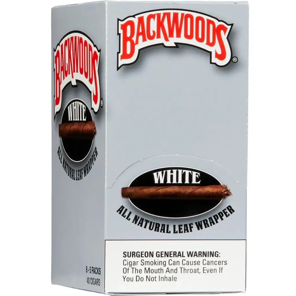BACKWOODS WHITE CIGARS 8-5PACKS
