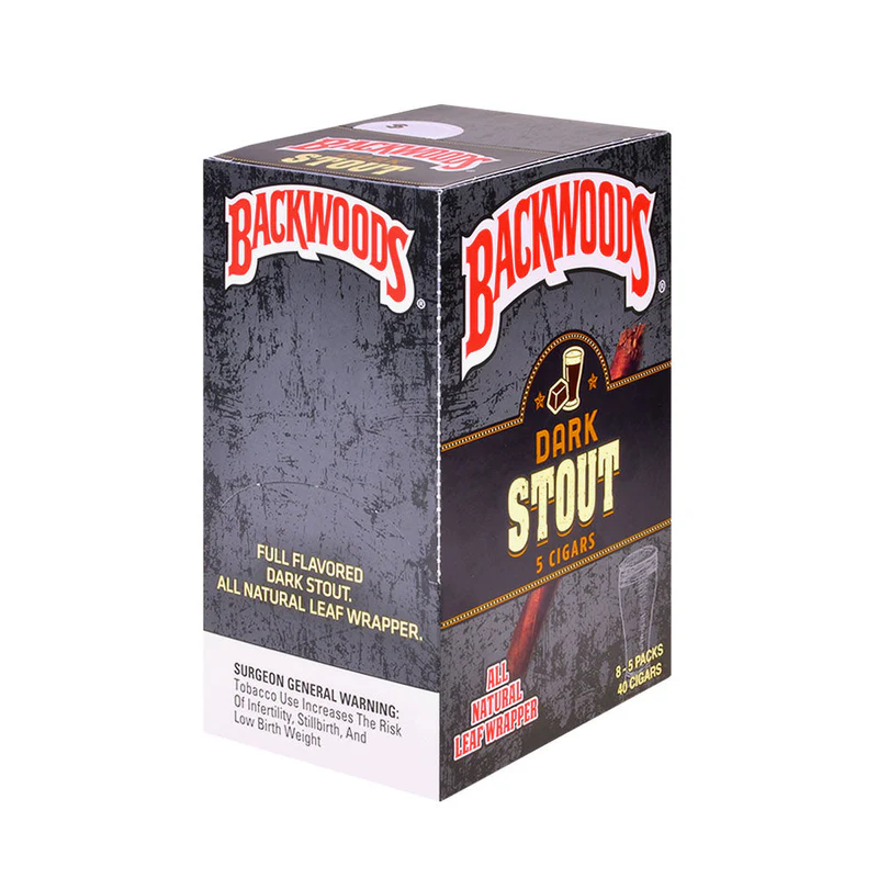 BACKWOODS DARK STOUT CIGARS 8-5PACKS