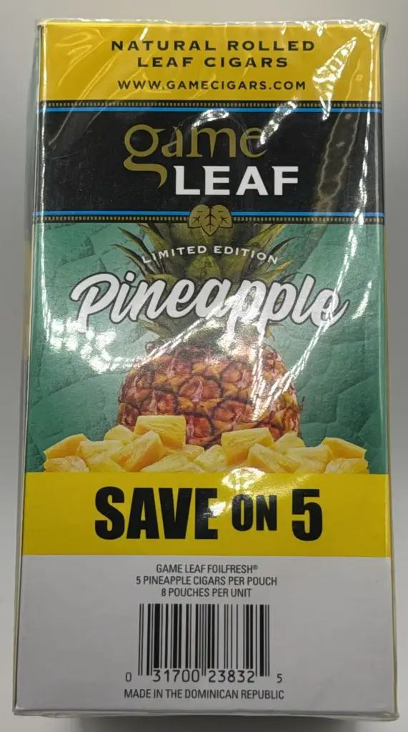 GAME LEAF SAVE ON 5 CIGARS - 8/UNIT 