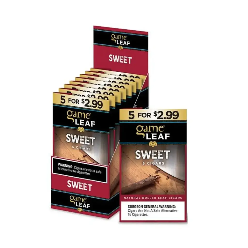 GAME LEAF SWEET CIGAR 5 FOR $2.99