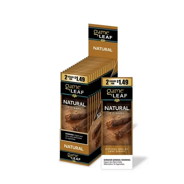 GAME LEAF 2 CIGARS FOR $1.49 15POUCHES/UNIT