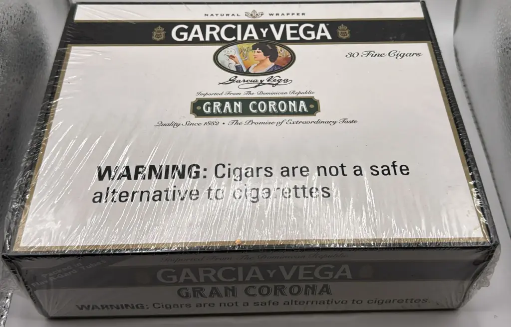 GARCIA Y VEGA GRAN CORONA 30 FINE CIGARS 