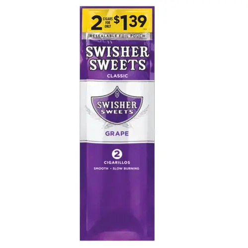 SWISHER SWEETS 2 CIGARS FOR $1.39