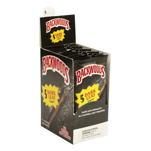 BACKWOODS 5-DARKLEAF CIGARS 8-5PACKS