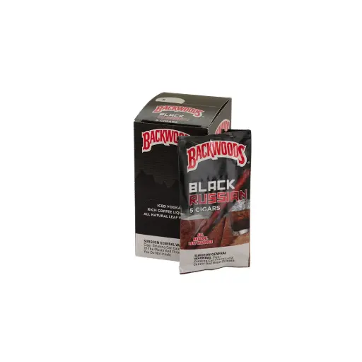 BACKWOODS BLACK RUSSIAN CIGARS 8-5PACKS 