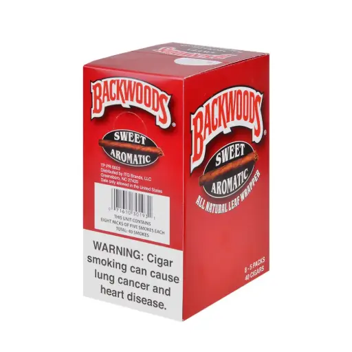 BACKWOODS SWEET AROMATIC CIGAR 8-5PACKS 