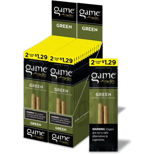 GAME CIGARILLORS 2 FOR $1.29 30/UNIT 
