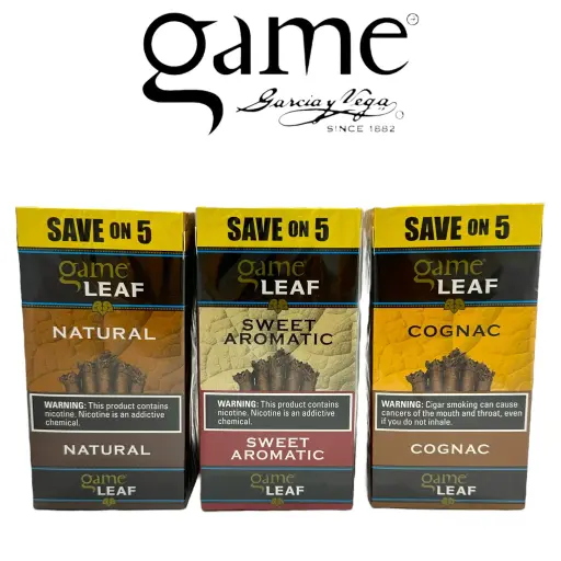 GAME LEAF SAVE ON 5 CIGARS - 8/UNIT 